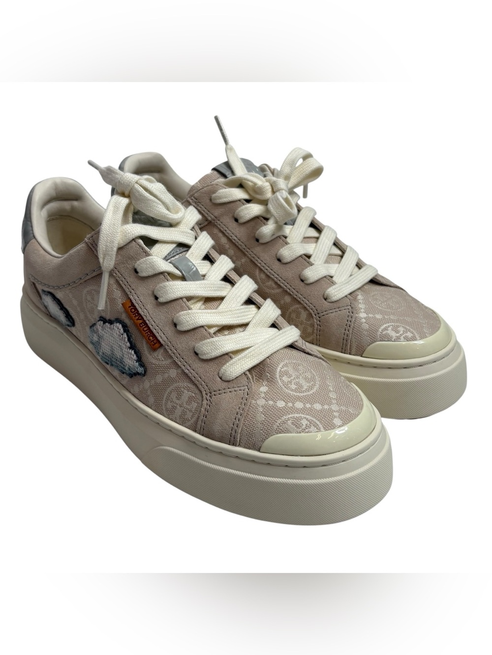 TORY BURCH T MONOGRAM LADYBUG CLOUD SNEAKERS NWOT $300